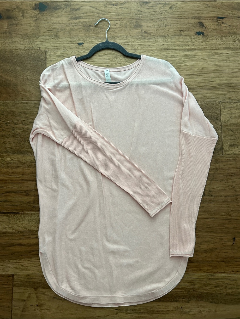 lululemon athletica Light Pink Long Sleeve Crew Top